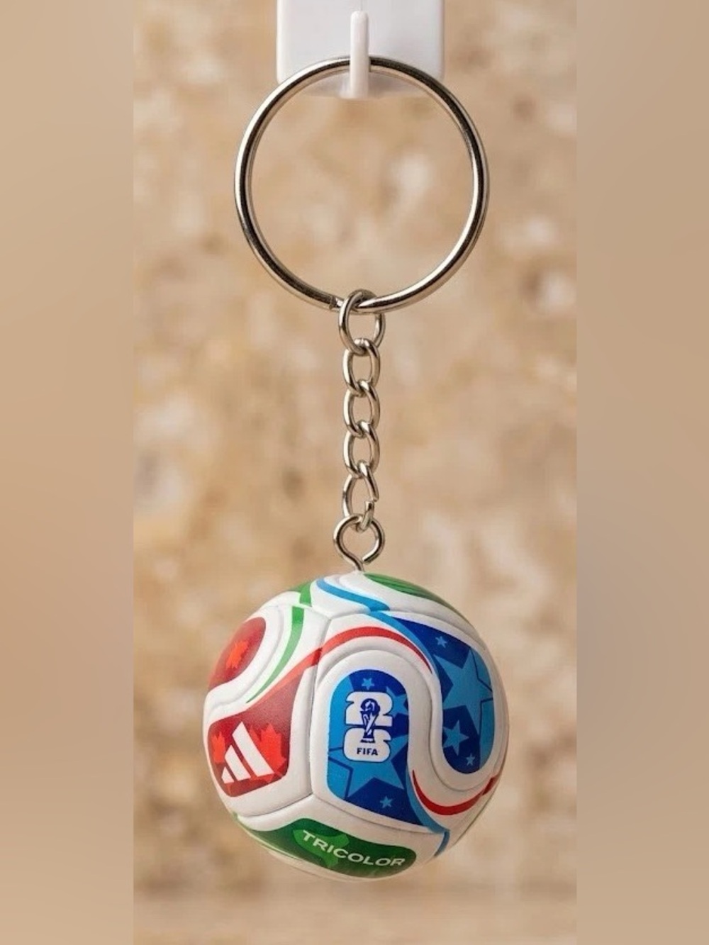 FIFA World Cup Mini Soccer Ball Keychain - Multicolor